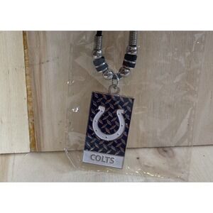 Indianapolis Colts NFL Football Cord Necklace Logo Charm‎ Licensed Jewelry